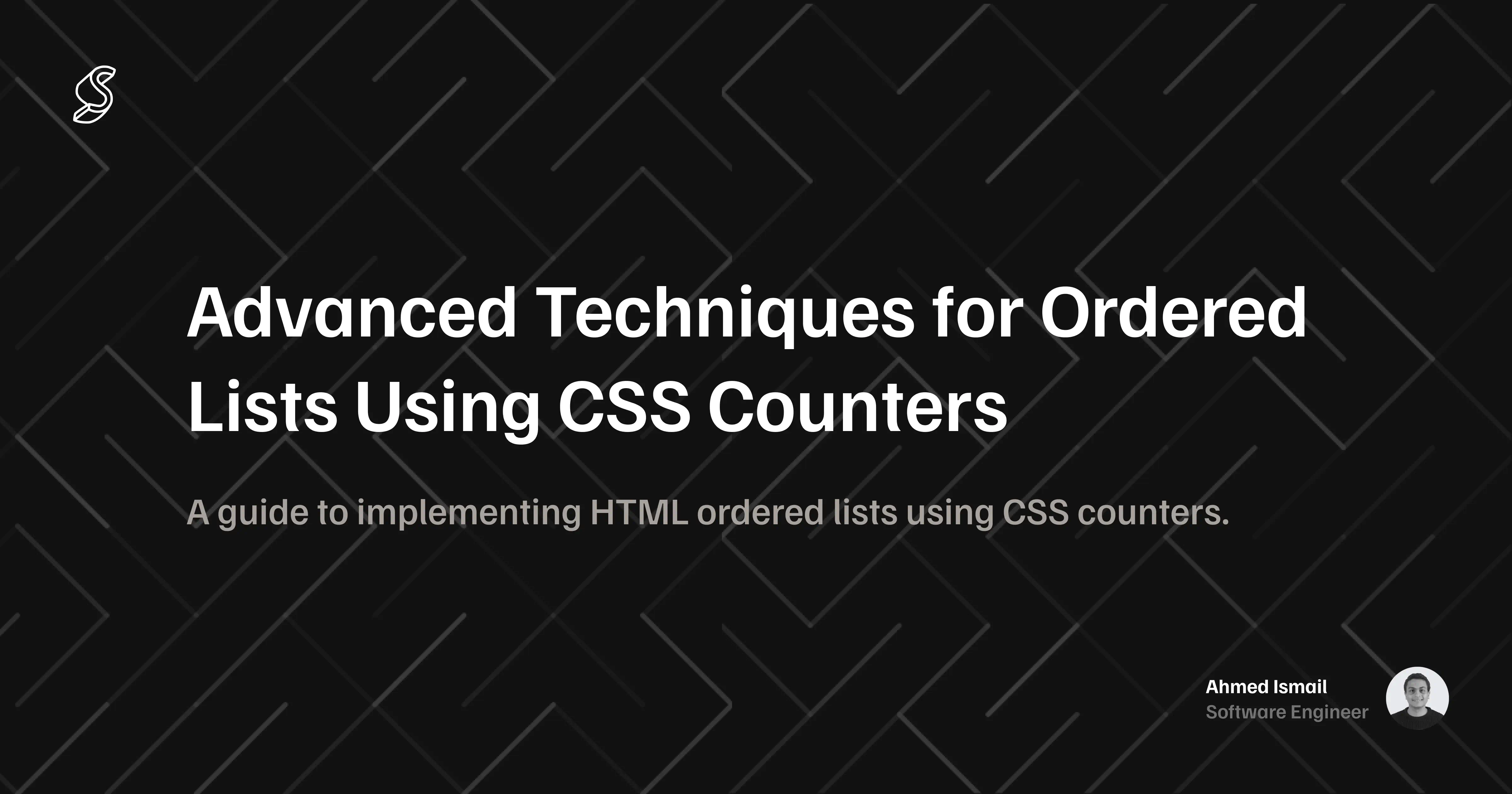 cover image for the post Advanced Techniques for Ordered Lists Using CSS Counters