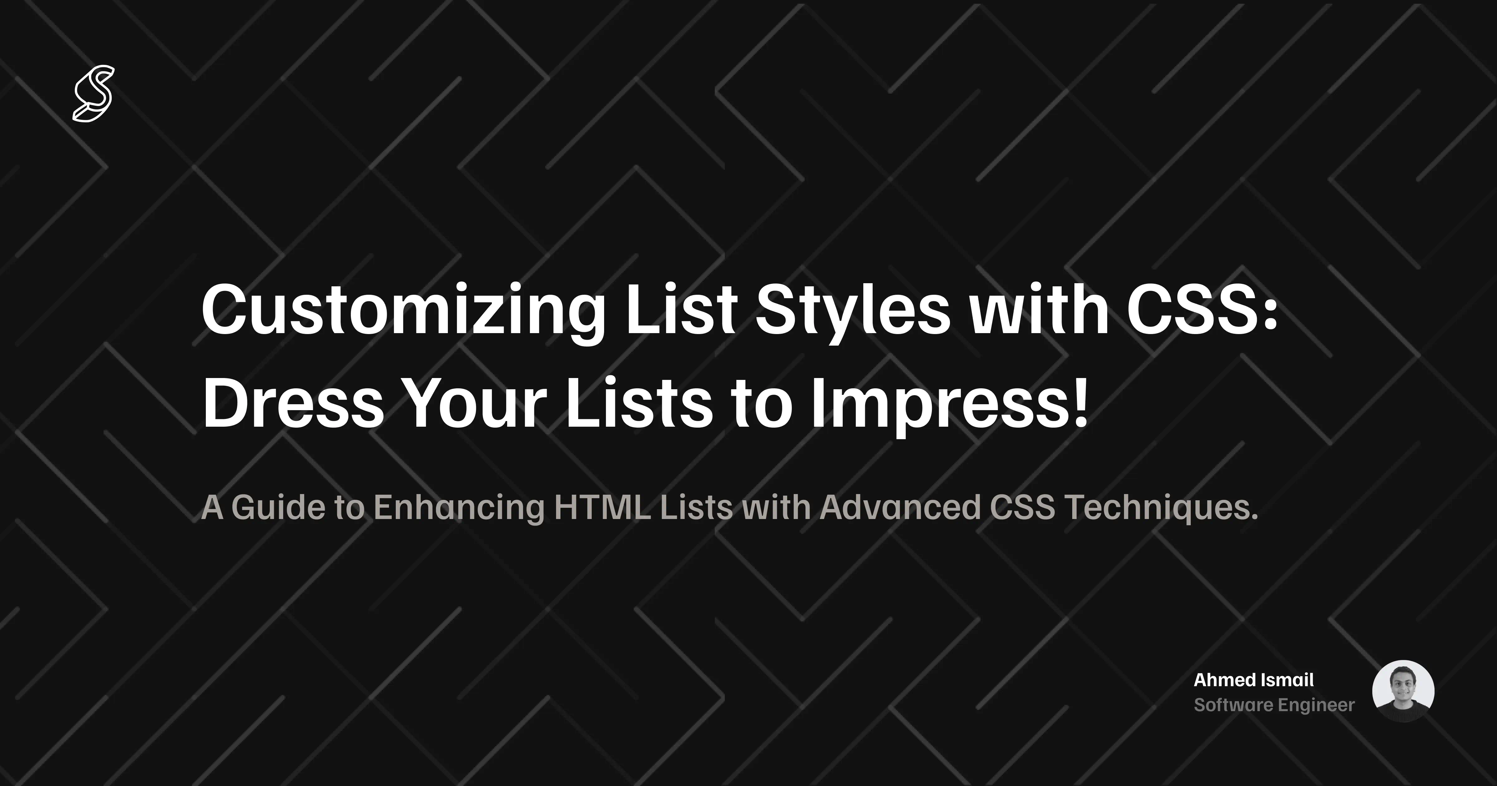 cover image for the post Customizing List Styles with CSS: Dress Your Lists to Impress!